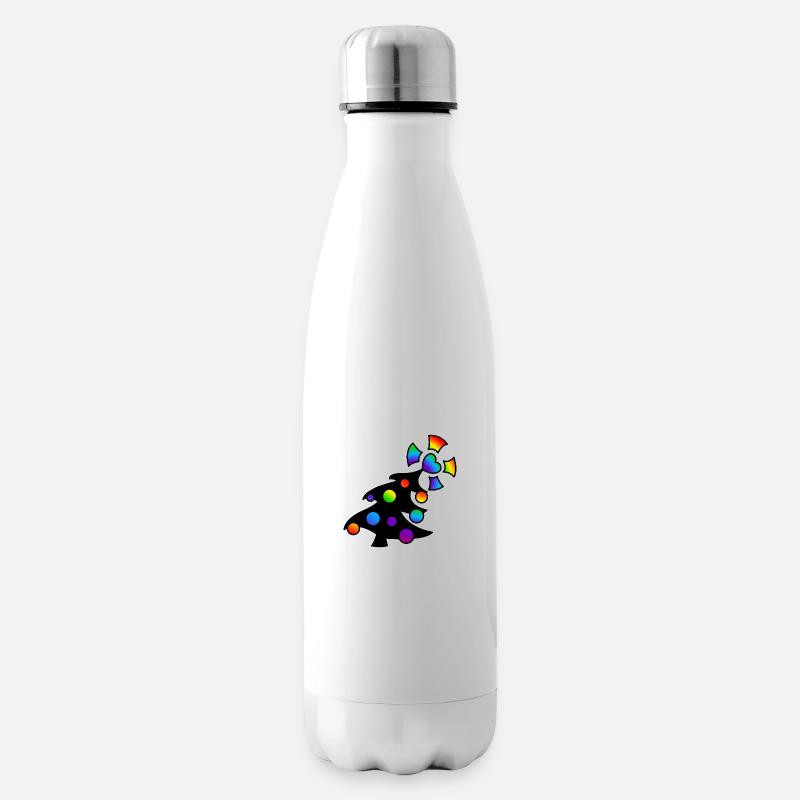 Weihnachtsbaum Christbaum : Sticky Queer Pride - Isolierflasche - Weiß
