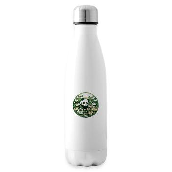 Blumen Panda Bär - Isolierflasche - Weiß - Rechts