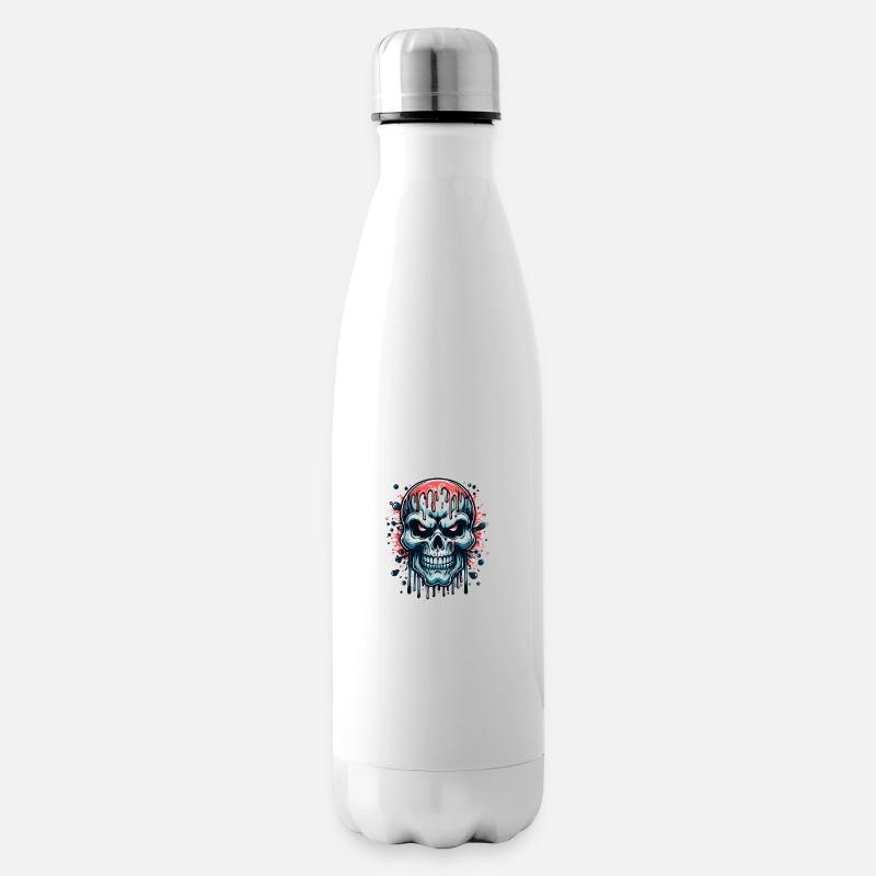 Crâne de sang - Bouteille isotherme - blanc