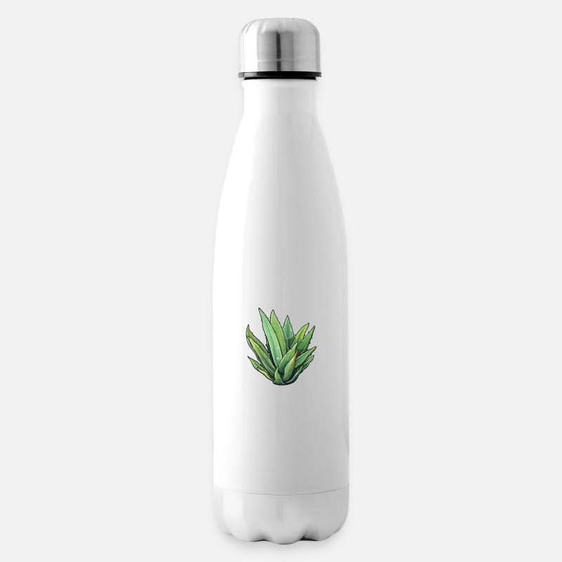 Aloe Vera - Isolierflasche - Weiß