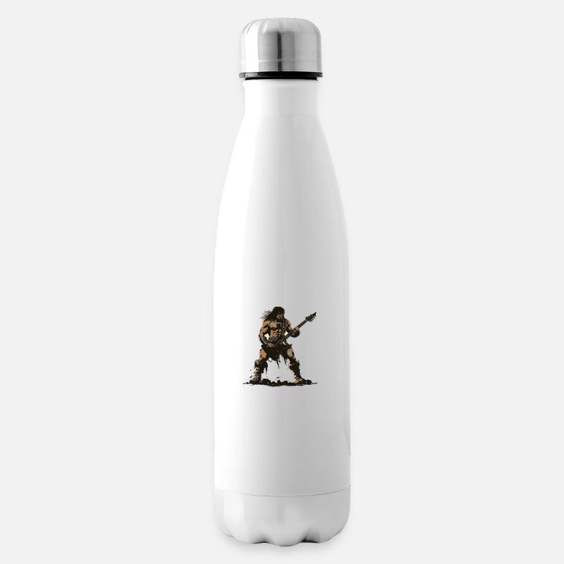 Barbarischer Rocker - Isolierflasche - Weiß