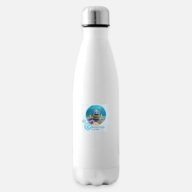 Fisch - Isolierflasche - Weiß