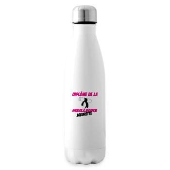 Diplom der besten SCHWESTER - Isolierflasche - Weiß - Rechts