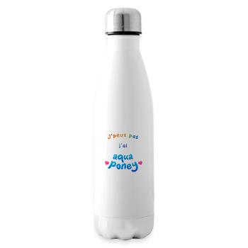 Je peux pas j ai aquaponey FR - Bouteille isotherme - blanc - Droite