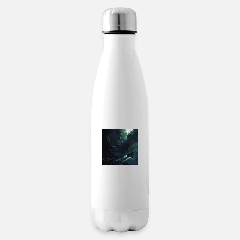 Espace sombre - Bouteille isotherme - blanc