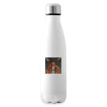 80er Jahre Anime Typ beruhigender hochwertiger Modedruck - Isolierflasche - Weiß - Rechts