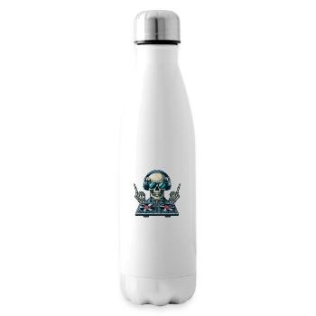 DJ Skeleton - Insulated Water Bottle - white - Right