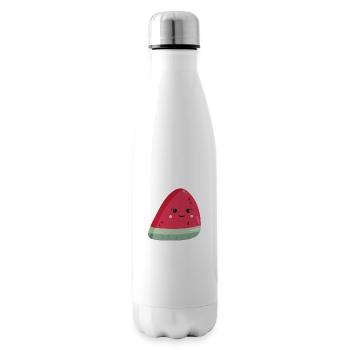 Kawaii Watermelon - Insulated Water Bottle - white - Right