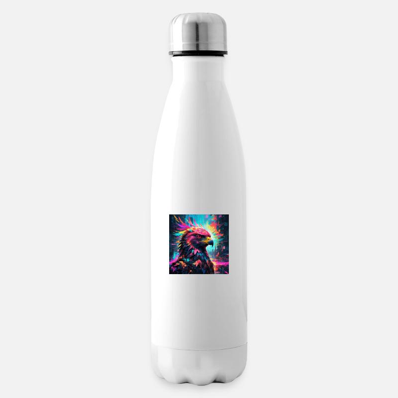 Neon Eagle - Insulated Water Bottle - white
