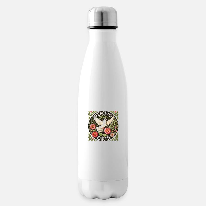 Friede auf Erden - Isolierflasche - Weiß