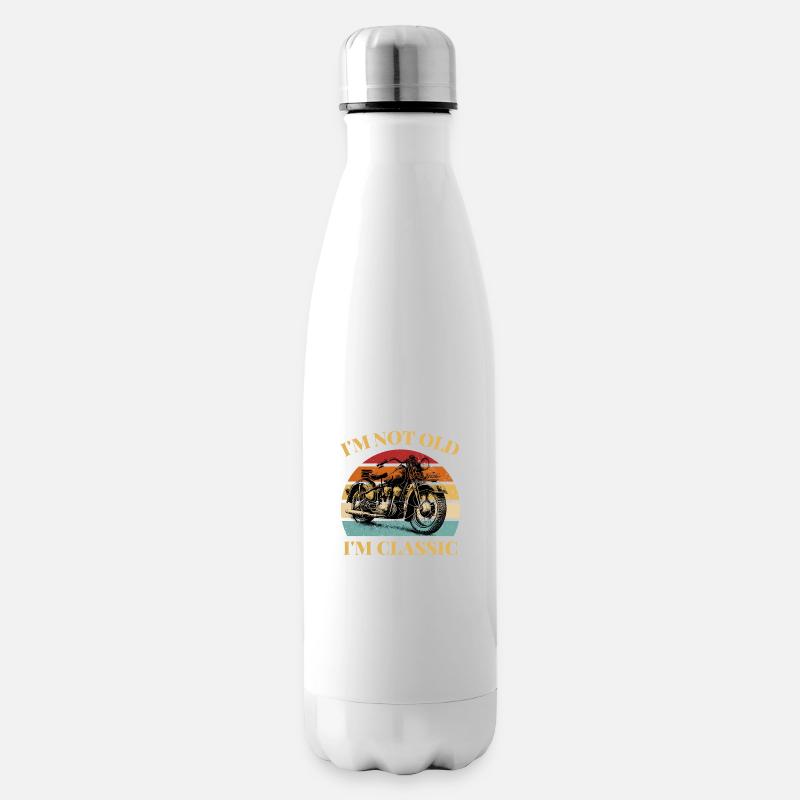 i m not old - Isolierflasche - Weiß
