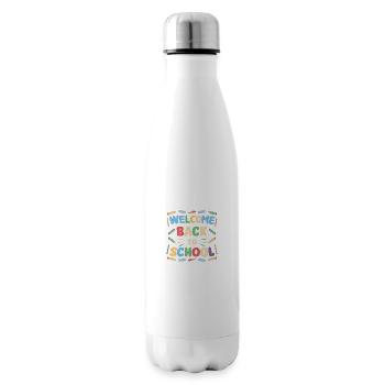 Welcome Back To School - Insulated Water Bottle - white - Right
