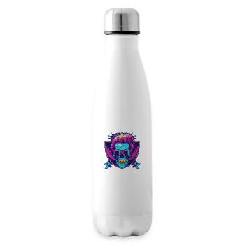 Punk Skull Party - Insulated Water Bottle - white - Right