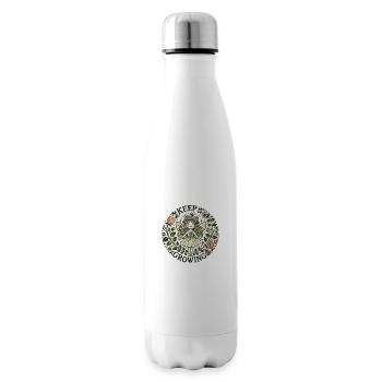 Continuez à grandir - Bouteille isotherme - blanc - Droite