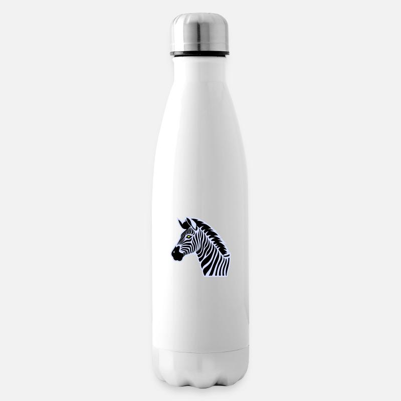 zebra - Isolierflasche - Weiß