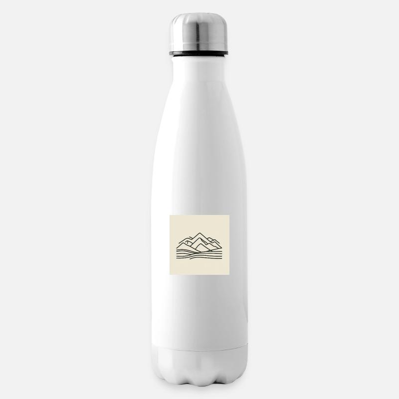 Tranquil Peaks - Insulated Water Bottle - white