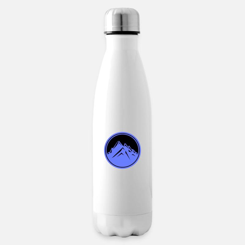 berge - Isolierflasche - Weiß