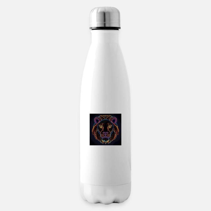 Löwe - Isolierflasche - Weiß