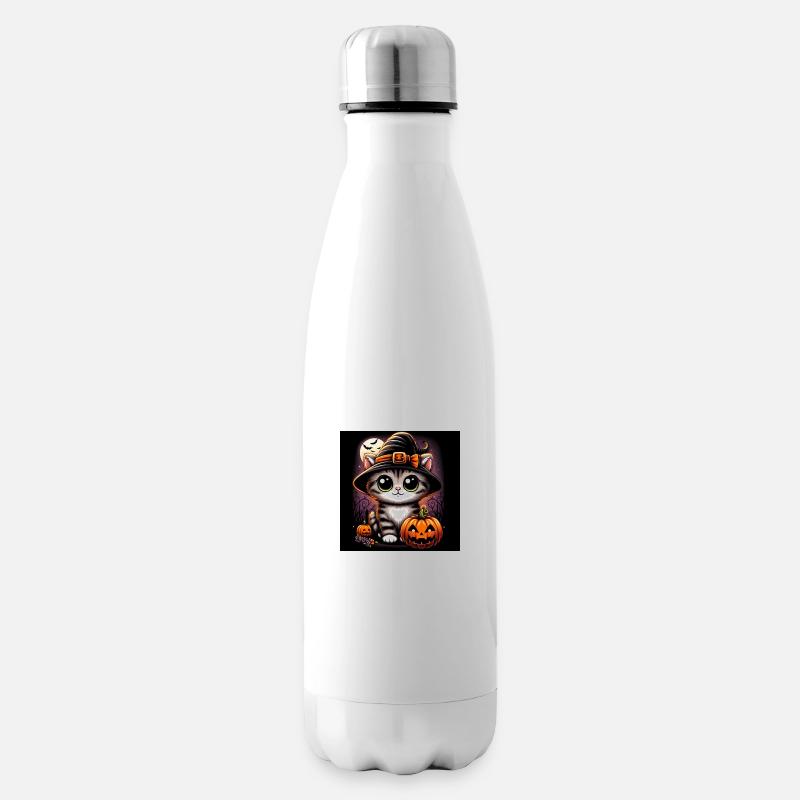 kitty halloween - Isolierflasche - Weiß