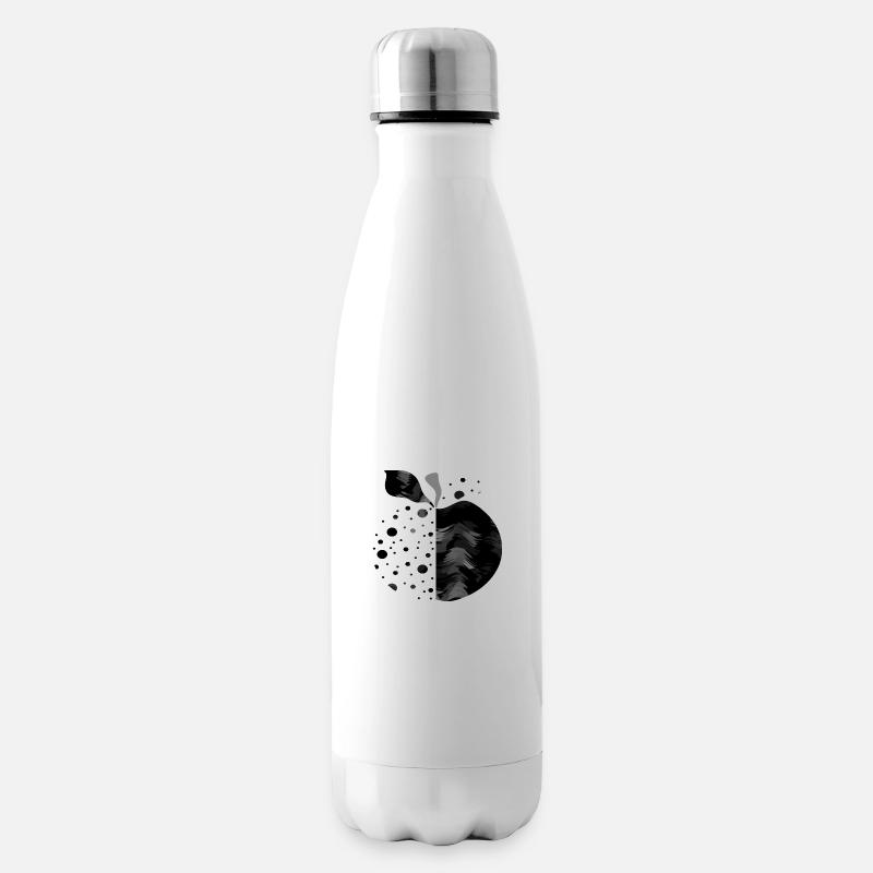 Apfel - Isolierflasche - Weiß