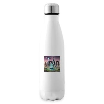 Alien baut Stonehenge - Isolierflasche - Weiß - Rechts
