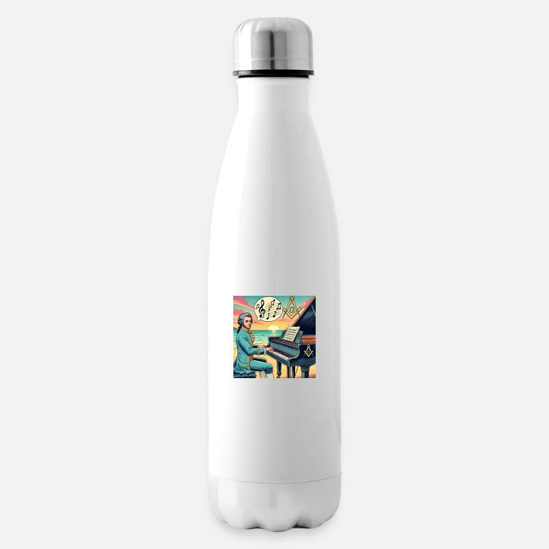 Mozart était franc-maçon - Bouteille isotherme - blanc