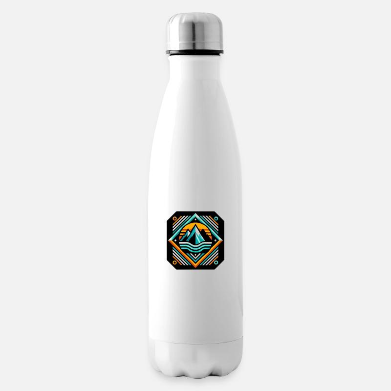 Lebendige Gipfel - Isolierflasche - Weiß