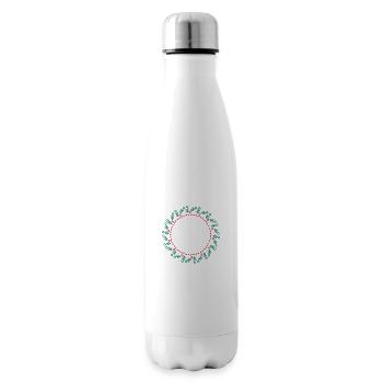 Neujahrs- und Weihnachtskranz - Isolierflasche - Weiß - Rechts