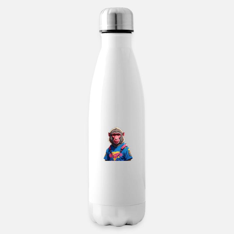 Baboon - Insulated Water Bottle - white