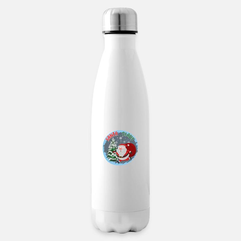Père Noël - Bouteille isotherme - blanc