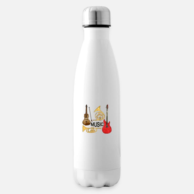 Musikinstrumente - Isolierflasche - Weiß