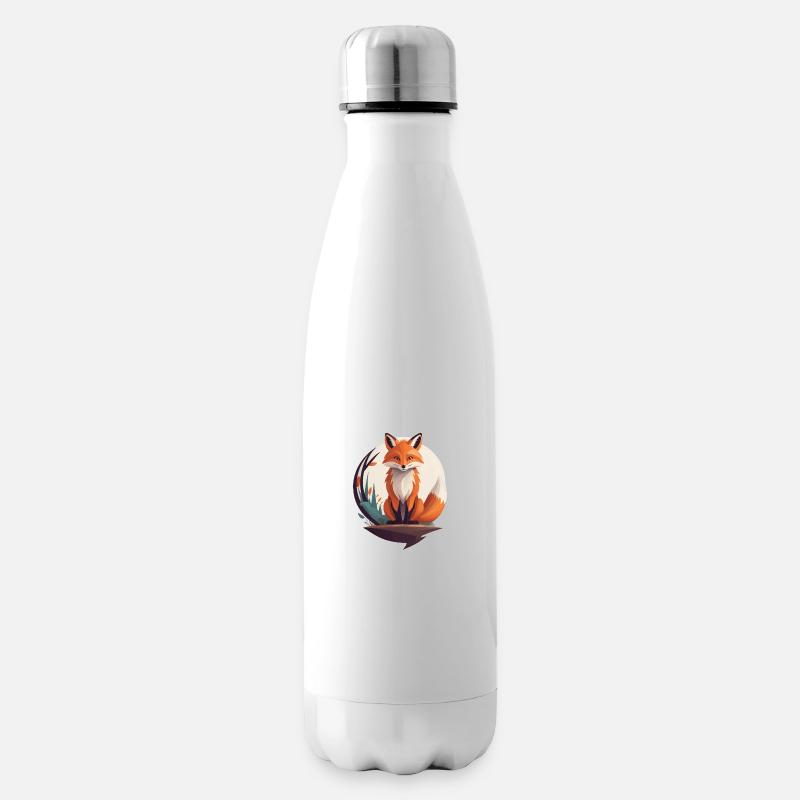 Fox - Insulated Water Bottle - white