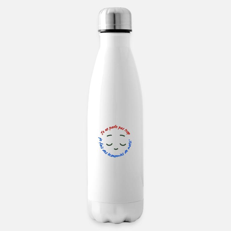 Je ne parle pas trop - Bouteille isotherme - blanc