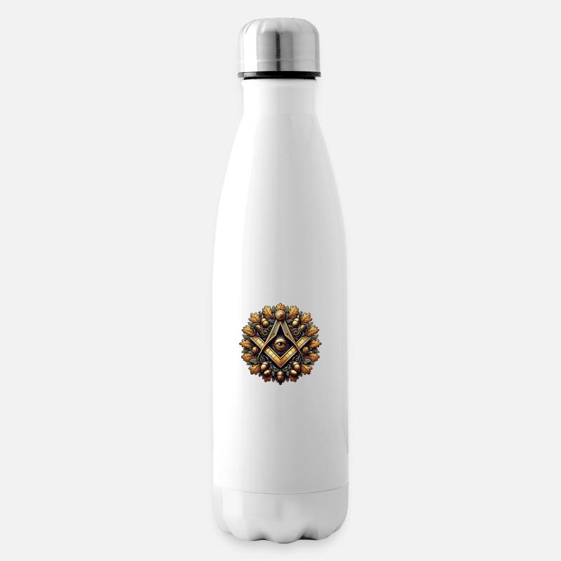 Masonic Logo - Insulated Water Bottle - white