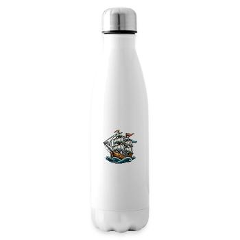 Schiff - Isolierflasche - Weiß - Rechts