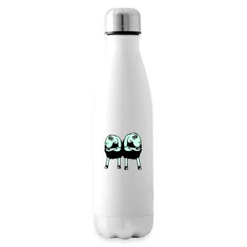 2 Sheep Crossed Arms Offended Friends Team - Insulated Water Bottle - white - Right