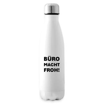 Le bureau vous rend heureux - Bouteille isotherme - blanc - Droite