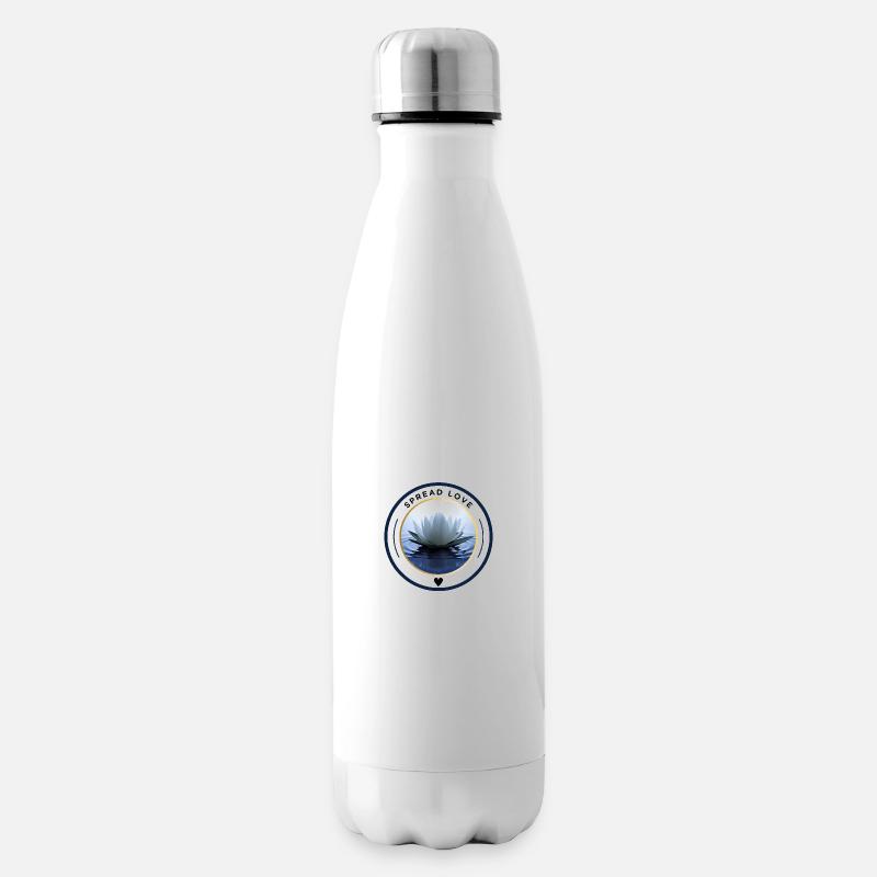 Statement - Lotus - Spread Love - Isolierflasche - Weiß