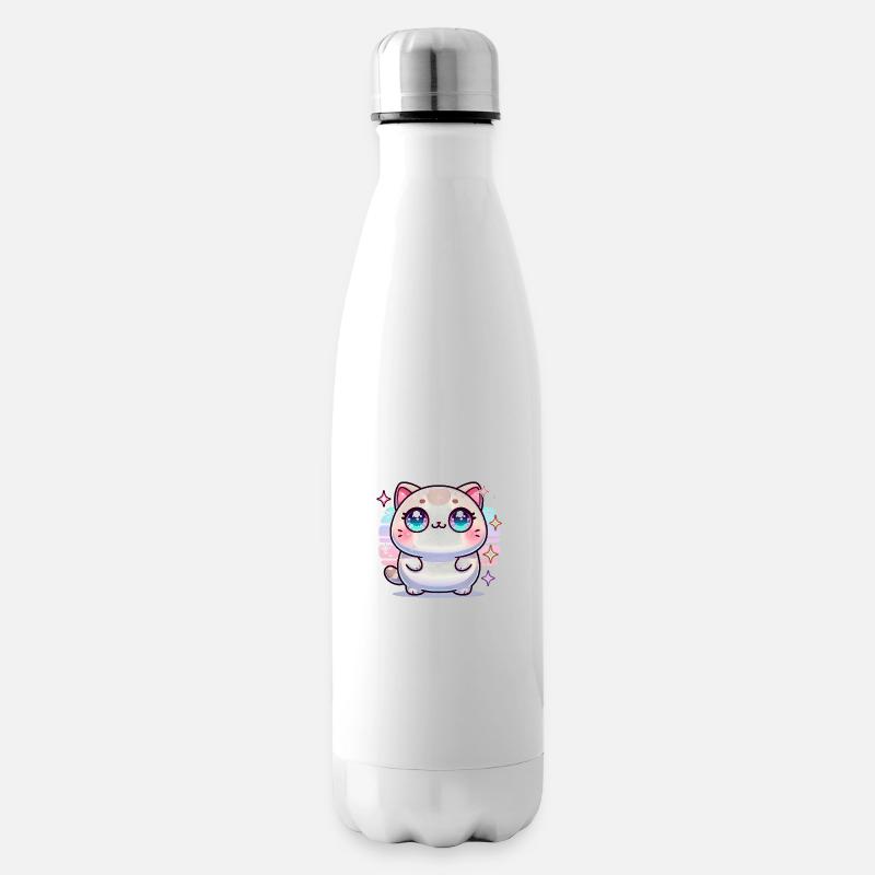 CHAT KAWAII <3 - Bouteille isotherme - blanc