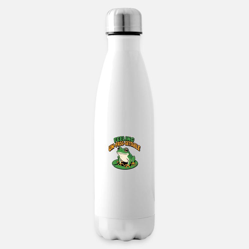 Unfroggettable - Insulated Water Bottle - white