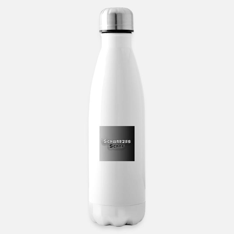 Schwarzes Schaf - Isolierflasche - Weiß