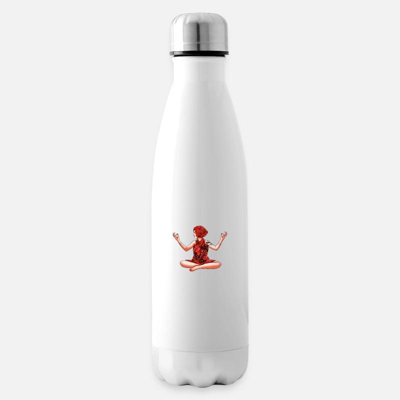 Namasté - Isolierflasche - Weiß