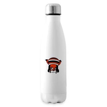 Fox Raggae Jamaica Hat Rasta Curls Chill Hat - Insulated Water Bottle - white - Right