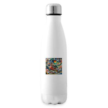 Design par Chagall - Bouteille isotherme - blanc - Droite