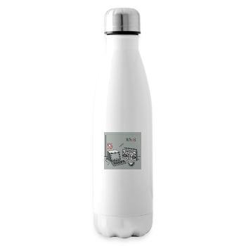 Objets cultes des années 90 : Walkman, ordinateur et Cie. - Bouteille isotherme - blanc - Droite