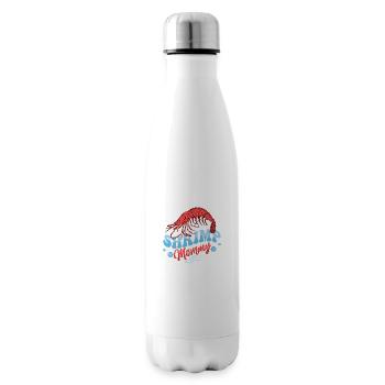 Shrimp Mommy Seafood Shrimp Lover - Insulated Water Bottle - white - Right