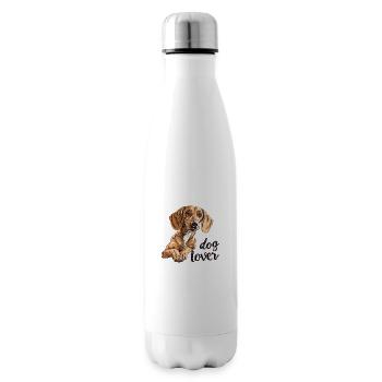 Amoureux des chiens - Bouteille isotherme - blanc - Droite