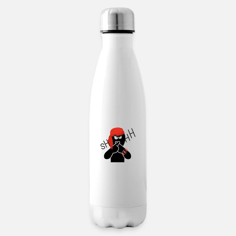 Sei still - Isolierflasche - Weiß