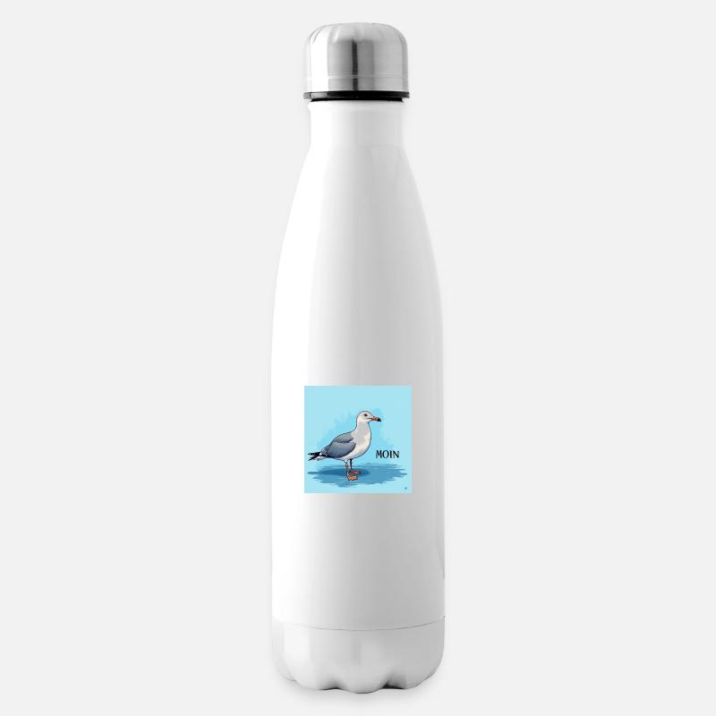 Moin, Möwe - Isolierflasche - Weiß