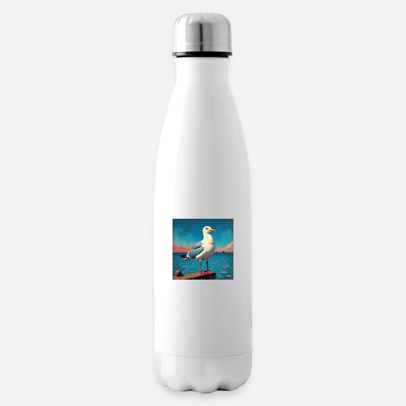 Moin, schönen Tag - Isolierflasche - Weiß